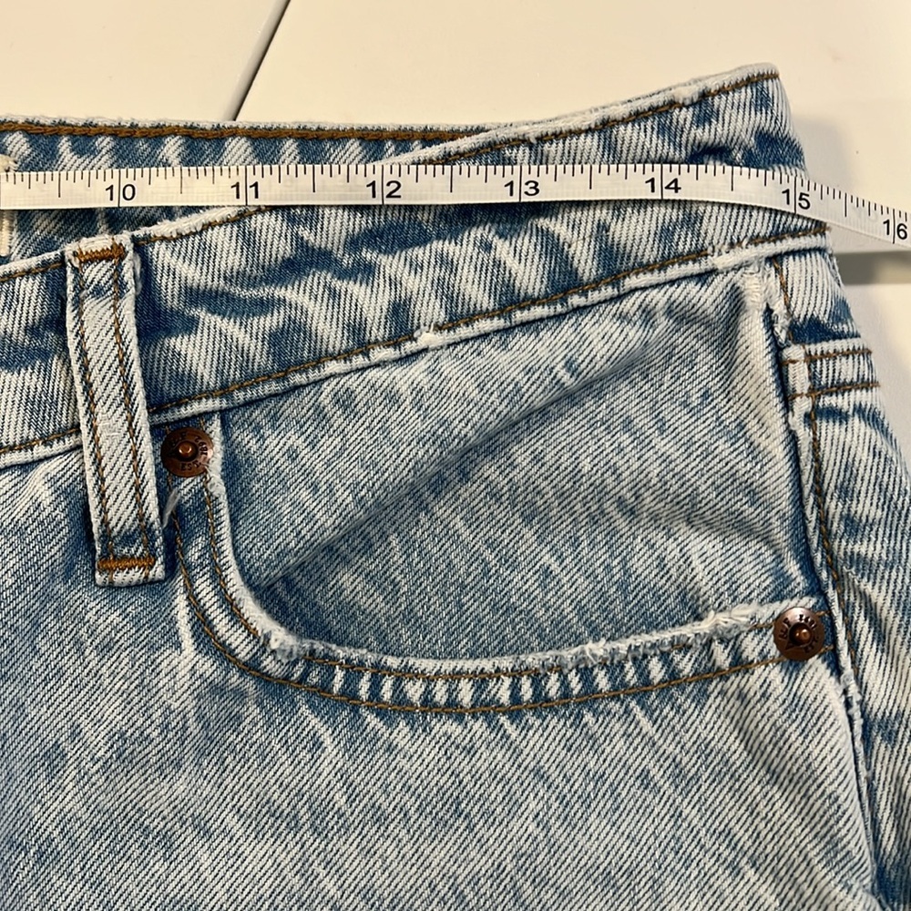 Abercrombie - high rise, 30/10 tall denim skirt - Picture 8 of 9
